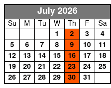 Tour with Speed Boat(Q1B) July Schedule
