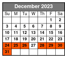 4 Hour Jet Ski Rental December Schedule