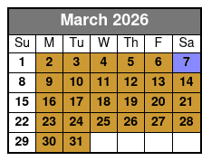 Guided Historical Wildlife Sightseeing Cruise of The Famous Chain of Lakes in Florida March Schedule