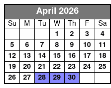 Sherlock Studies 75-Minute Escape Room April Schedule