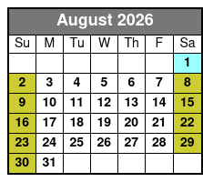 Sherlock Studies 75-Minute Escape Room August Schedule