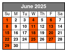 Sheraton Orlando (Q1A) June Schedule