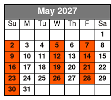 Sheraton Orlando (Q1A) May Schedule