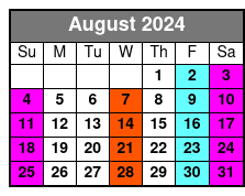 1 Pm August Schedule