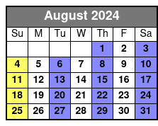 11 Am August Schedule