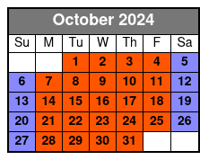 Nightly + Weekend Options October Schedule