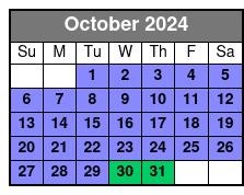 Small Airboat October Schedule