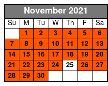 Swamp Tour Drive Out November Schedule