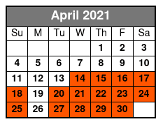 French Quarter Tricentennial Walking Tour April Schedule