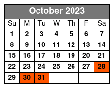 Steamboat Natchez Harbor Cruise 12:15pm Lunch Seating October Schedule
