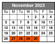 Steamboat Natchez Harbor Cruise 12:15pm Lunch Seating November Schedule