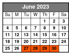 Steamboat Natchez Harbor Cruise June Schedule