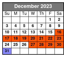New Orleans Cooking Class December Schedule