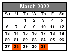 French Quarter & Garden District Bike Tour March Schedule