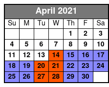 Whitney Plantation Tour April Schedule