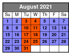 Whitney Plantation Tour August Schedule