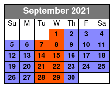 Whitney Plantation Tour September Schedule