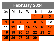 4:15pm Tour February Schedule