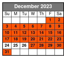 14:00 December Schedule