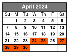 12:10pm Tour April Schedule