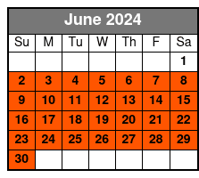 9:40am Tour June Schedule