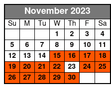 8:00 Am Tour Pick Up November Schedule