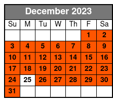 3:00 Pm Tour Pick Up December Schedule