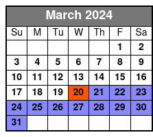 Garden District Walking Tour March Schedule