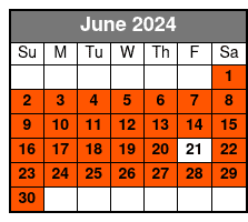 9:40 AM Departure June Schedule