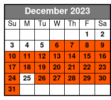 4:15 PM Departure December Schedule
