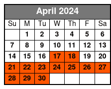 4:15pm Tour April Schedule