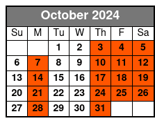 10:30 Fq Stroll Fall 2023 October Schedule