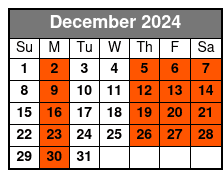 10:30 Fq Stroll Fall 2023 December Schedule