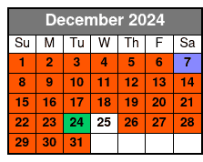 Laura Tour in English December Schedule