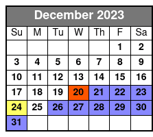 Laura Plantation Tour December Schedule
