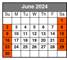 All Public Tour Options June Schedule