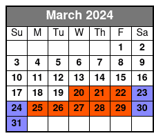 New Orleans Historical Walking Tour March Schedule