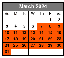 New Orleans City and Cemetery Sightseeing Tour March Schedule