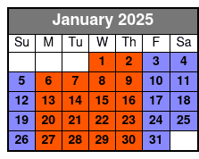 General January Schedule