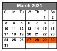 Lewd Spirits 5pm March Schedule