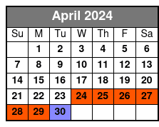 Lewd Spirits 5pm April Schedule