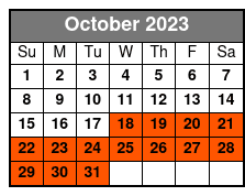 2pm With Transportation October Schedule