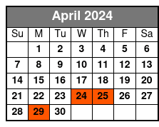 Whitney Plantation and Manchac Swamp Kayak Tour Combo April Schedule