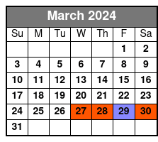 French Quarter Walking Tour March Schedule