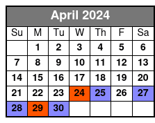 9:30am Tour April Schedule