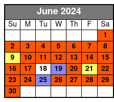 9:30am Tour June Schedule