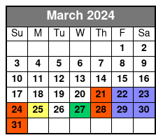 Bike Tour March Schedule