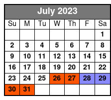 Garden Distric French Quarter Combo Bike Tour July Schedule