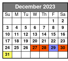 Manchac Magic Kayak Swamp Tour December Schedule