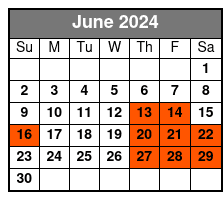 Cocktail Tour June Schedule
